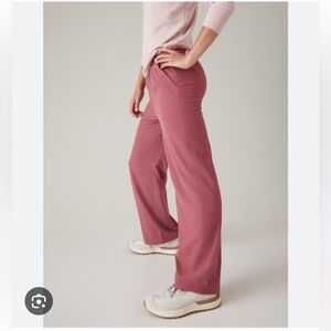 Athleta Girl Good Days Casual Activewear Pants - Pink Rose size Large / 12